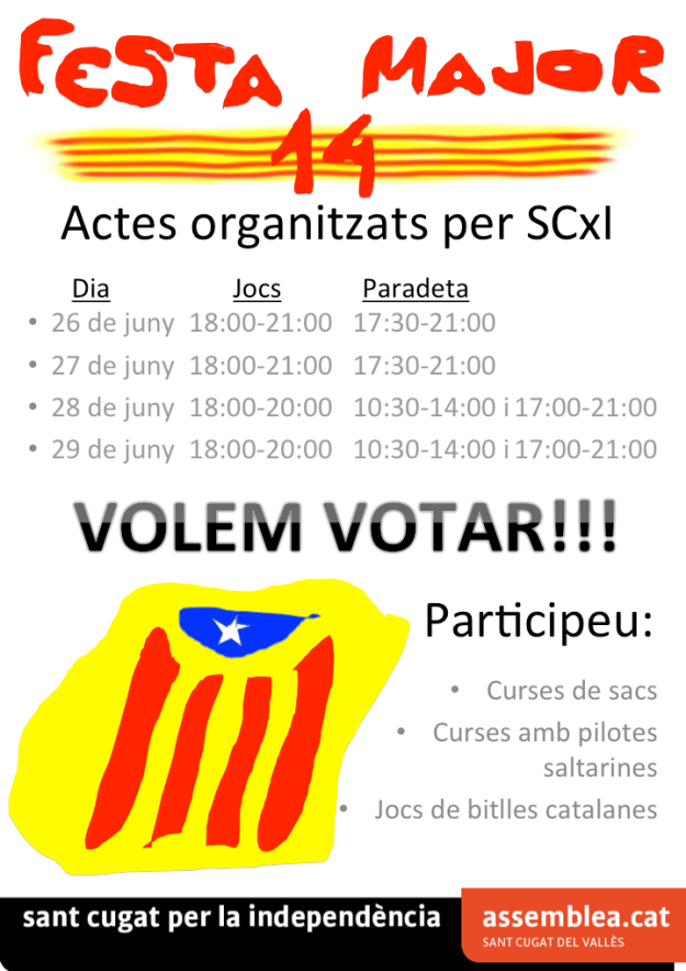 Cartell Festa Major ANC 2014