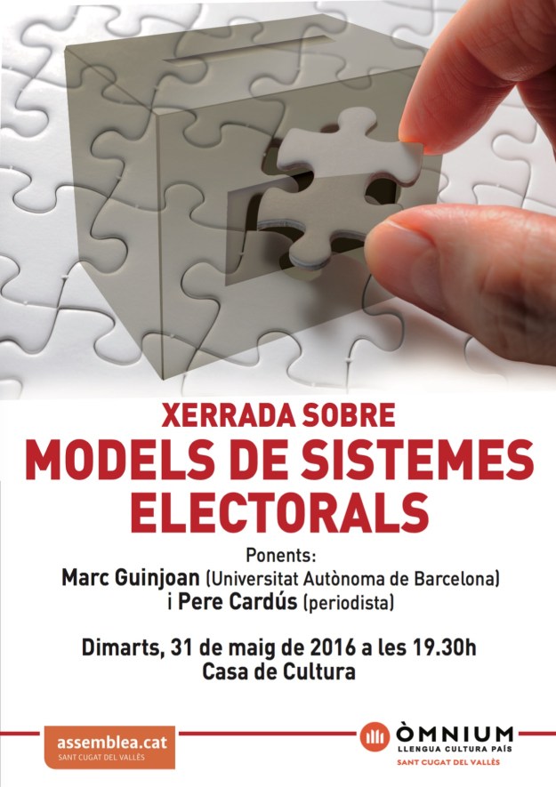 20160531 Cartell Sistemes Electorals