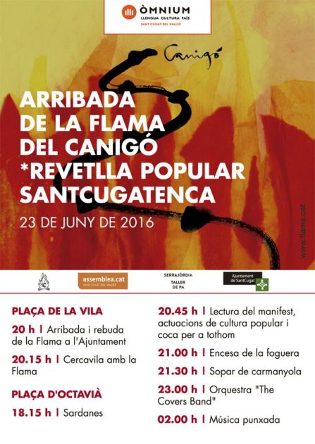 20160613 Cartell Flama del Canigó